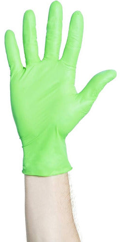 Halyard Green Exam Gloves Flexaprene Technology 0