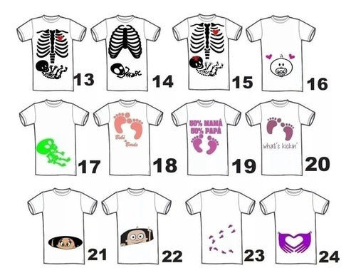 200 Multipurpose Sublimation Templates Pregnancy Baby T-shirts 5