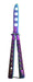 Butterfly Knife Blunt Blade Iridescent Training 1