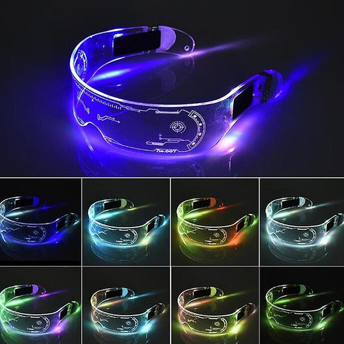 Lentes Led Futuristic Electronica Rave Boda 15 Rgb Flash F39 7