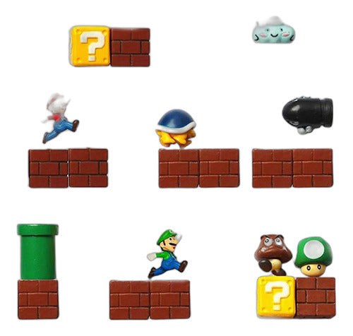 Haus 20 Piezas 3D Mini Super Mario Resina Imanes De Nevera Divertidos 0