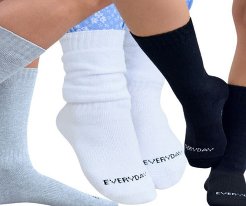 Pack of 3 Women's Extra Thermal 3/4 Socks by Marcela Koury 6500 2
