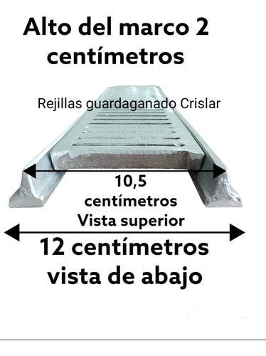 Rejilla De Desagüe Guardaganado X4u (2 Mts Lineal) Aluminio 4