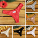 Wholesale Pack of 12 Cotton and Lycra Size 3 Thongs 5