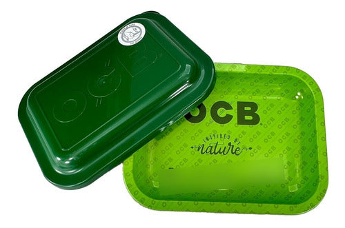 OCB Metal Rolling Tray with Lid 19x14cm - Candyclub 4