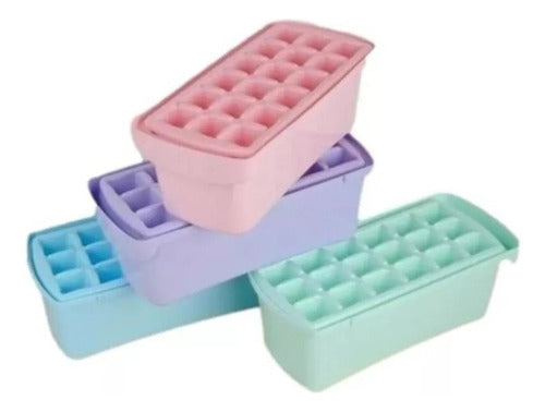 Facila Ice Cube Tray with Container - 18 Ice Cubes 1