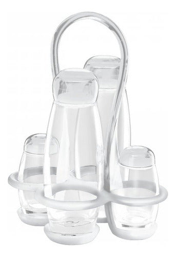 Guzzini Set Oil Vinegar Salt Pepper Cruet Gocce 0