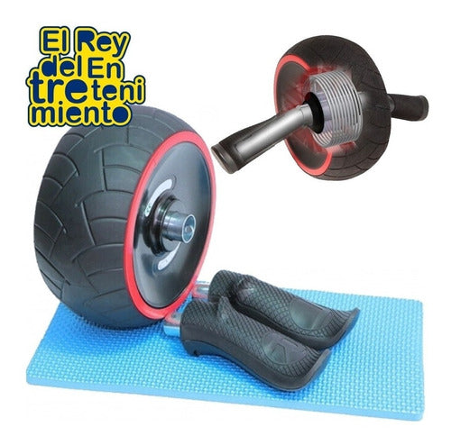 Power Stretch Abdominal Exercise Wheel with Resistance El Rey 1