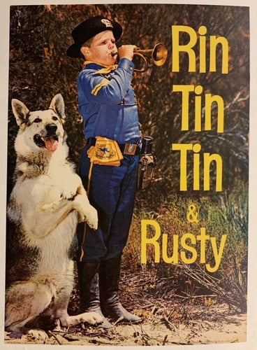 Rin Tin Tin Y Rusty - Film Afiche 1970 - Lámina 45x30 Cm 0