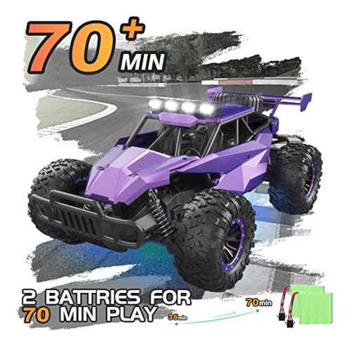 Larvey 2wd - Automóvil A Control Remoto Morado A 5