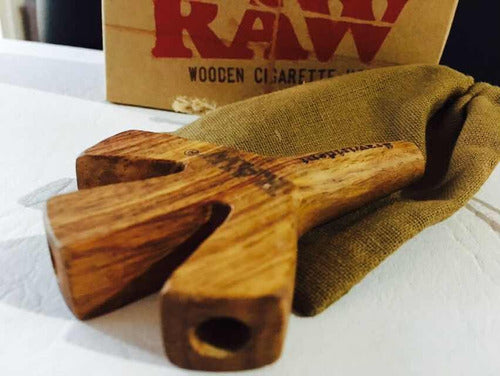 Raw Wood Triple Pipe Trident Mouthpiece / X3 2