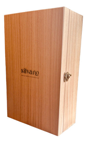 Silvano Wooden Case with Glass for 1 Bottle 1