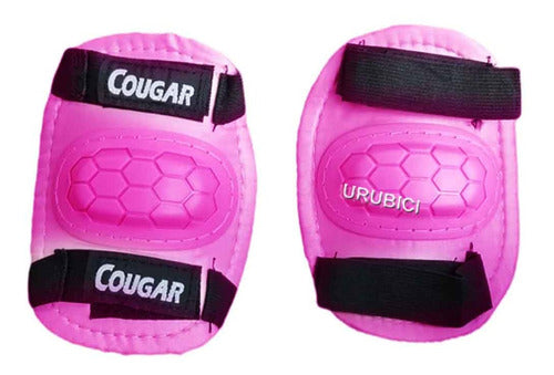 Cougar Set De Protección Deportes Para Niña Rosa. Rodillera 1