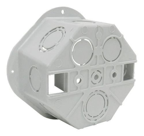 Genrod Octagonal Large Flush Box 9x9cm PVC 10x5 X50u 1