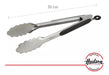 Pinza Parrilla Mango Silicona Y Punta Acero Hudson 30cm 4