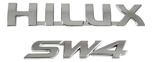 Kit Emblemas Insignias Hilux + Sw4 Toyota 0