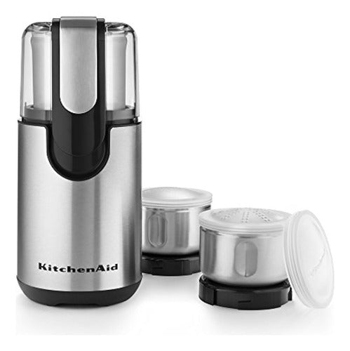 KitchenAid Coffee and Spice Grinder Combo Package - Onyx Black 0