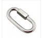 Uniproveedores Galvanized Link Carabiner with Screw 3.5 x 35mm 0