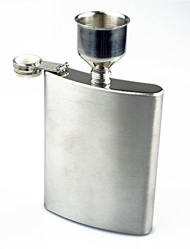 SE HQ90 Stainless Steel 8-Oz. Hip Flask & Funnel Set 3