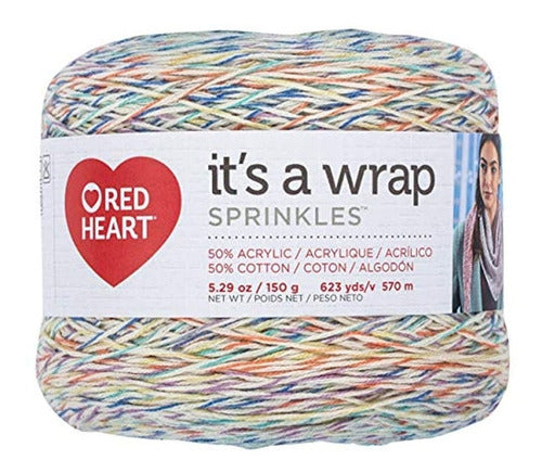 Red Heart E886.9812 It's A Wrap Sprinkles Yarn Cupcake 0