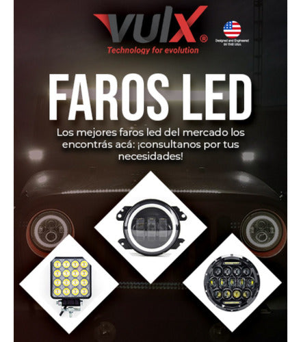 VULX Kit 2 Universal Cree LED Fog Light Lenses 3