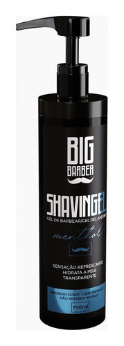 Shaving Gel De Barbear Big Barber 750ml Menthol Caixa 6 Unid 4