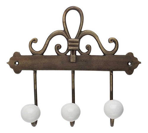 IndianShelf Antique Wall Hooks | White Coat Hook 1