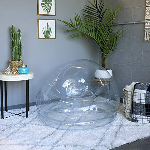 Aircandy Inflatable Chair, Indoor or Outdoor, Transparent 1