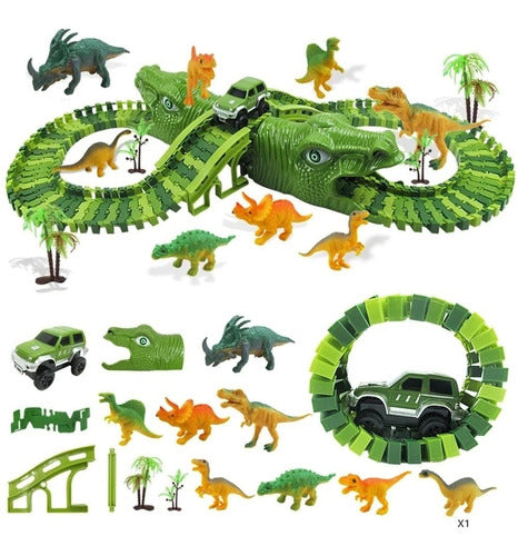 Dino Magic Track Large Flexible Dinosaur Cars Track 1