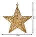 Kit 2 Estrelas Vazadas Dourado Metalizado Fosco 17x19cm 1