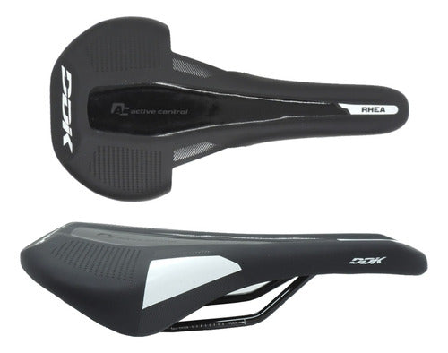 DDK Rhea D2375 Black and White MTB Route Fixie Bike Seat 0