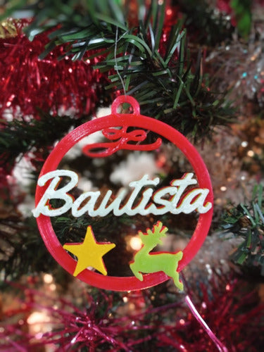 Mundo3D.UY Personalized Christmas Ornament with Your Name 0