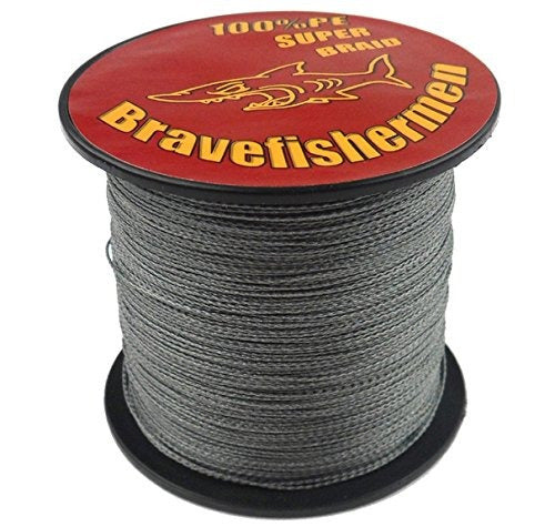 Bravefishermen Gray Super Strong Pe Trenzado Línea De Pesca 0