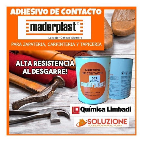 Adhesivo Doble Contacto C-24/ C-23 Maderplast 1 Litro 1