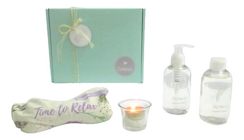 Luxury Jasmine Aroma Relaxation Spa Gift Box Set N45 - Enjoy a Moment of Tranquility and Bliss - Set Aroma Regalo Box Zen Jazmín Kit Relax Spa N45 Disfrutalo