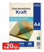 GRÁFICA LÍMITE Kraft Adhesive Paper A4 X20 Sheets Sticker Label 1