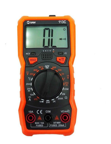 BAW Digital Multimeter RM113C Buzzer Magnet Display Light 0