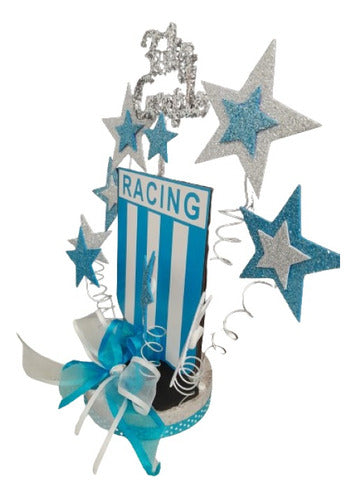 C.M. Adorno Para Torta Futbol Racing / Consultar X Otros Equipos 2