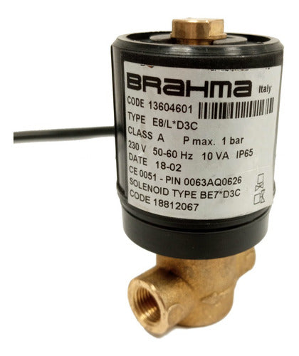 Solenoid Gas Valve 1/8” Brahma E8/LD3C 0