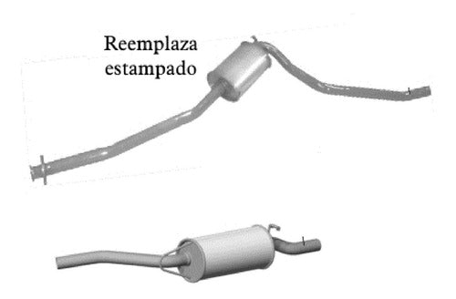 Escapes Bedoya Caño De Escape Silenciador Y Precamara Ford Sierra 0