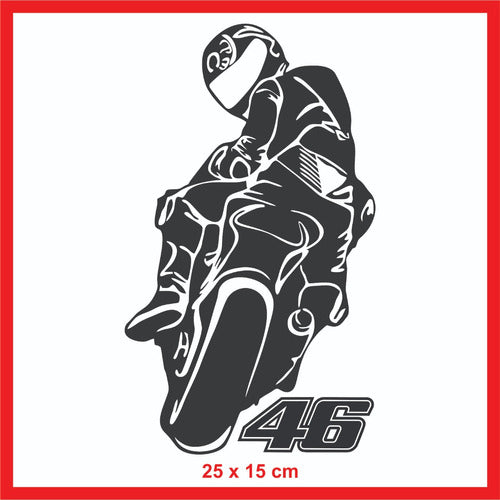 Valentino Rossi 46 The Doctor Logo Decal Moto Auto Tuning 0