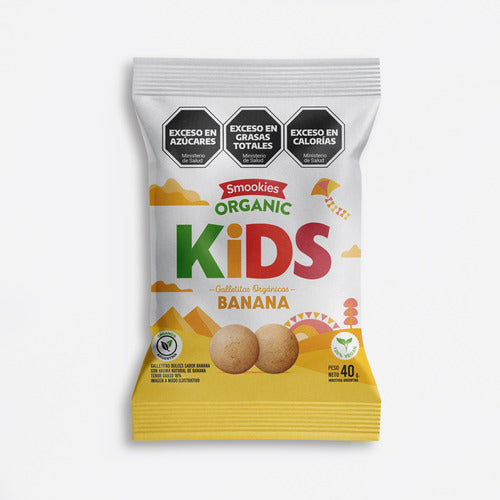 Smookies Kids Orgánicas 20 Unidades 40gr Sabor Banana 4