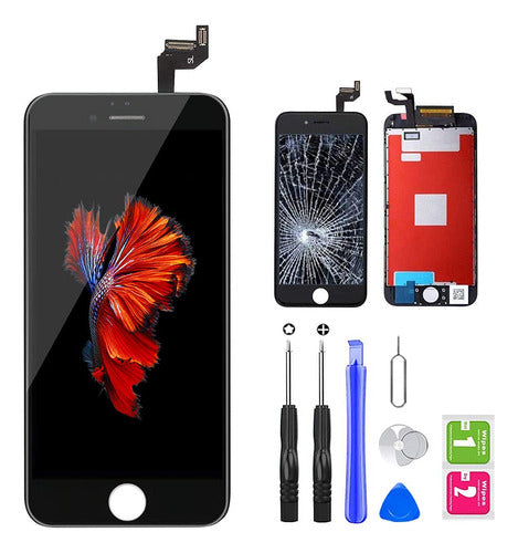 - Pantalla Táctil Lcd Para iPhone 6s, Color Negro 0