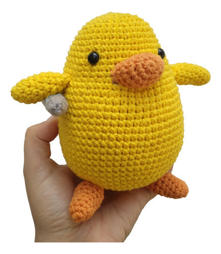 Rellenitos Amigurumis Pollo Con Cuchillo Meme Amigurumi Crochet 0