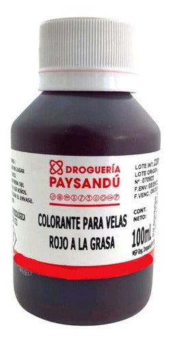 Colorante Para Velas Rojo A La Grasa 100ml 0