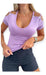 Short Sleeve Top with Sensual Neckline and Off-Shoulder Detail 13