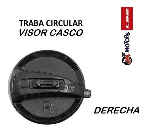 Jm Kit Trabas Circular Casco Ls2 Ff 370 Easy 325 Strobe 386 3