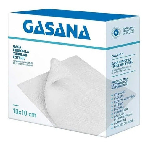 Gasana Gasa 10x10cm - 5 Boxes / 10 Packets with 16 Pieces Each 1