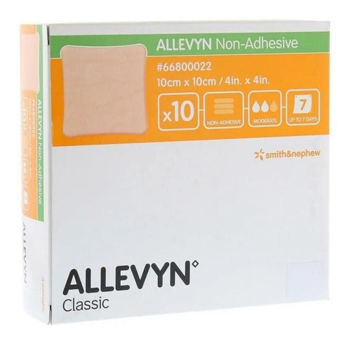 Curativo Allevyn Classic Não Adesivo 10cm X 10cm - 5 Unidade 3