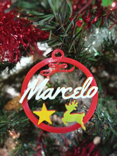 Mundo3D.UY Personalized Christmas Ornament with Your Name 2